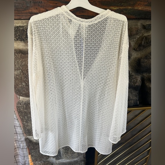 NWT H&M White Knit Beach Coverup - Picture 5 of 7